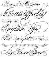 Fonts Tattoo Cursive Generator Script Alphabet Font Newdesign Via sketch template