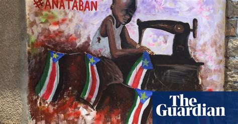 tired of war south sudan street artists calling for peace in