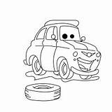 Coloring Cars Pages Disney Luigi Mcqueen Printable Ones Funny Little sketch template