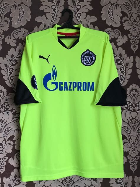 zenit st petersburg goalkeeper football shirt  sponsored  gazprom