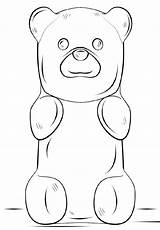 Coloring Gummy Bear Printable Pages Bears Drawing Book Gummi Colouring Educativeprintable Slappy Toddler sketch template