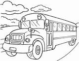 Coloring Bus School Line Drawing Decker Double Getcolorings Paintingvalley sketch template