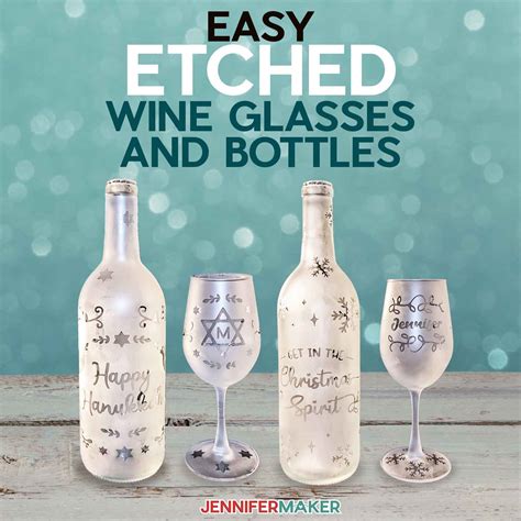 glass etching wine bottles