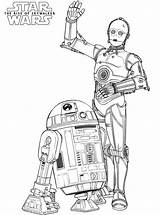 Droids Skywalker Rise Kleurplaten Droid Malvorlage Stimmen Ausmalbild sketch template