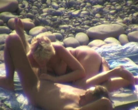 Awesome 69 Beach Sex Action With A Dick Sucking Blonde Milf