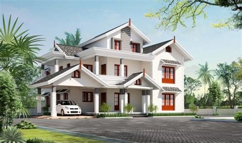 exterior  bhk villa design   sqft