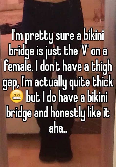 Im Pretty Sure A Bikini Bridge Is Just The V On A Female I Dont