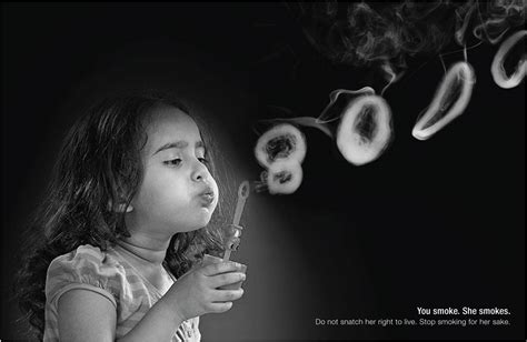 print ad bhavesh doshi anti smoking smoke rings
