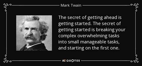 mark twain quote  secret      started  secret