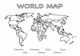 Continents Printcoloringpages sketch template