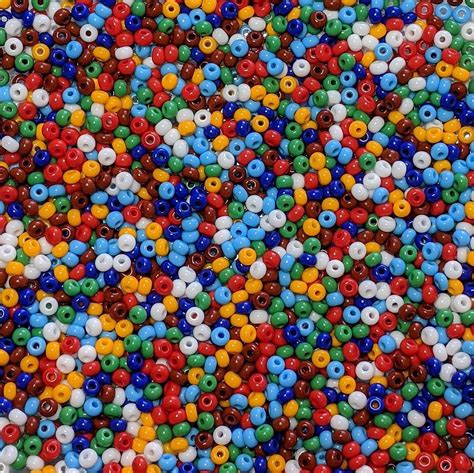 6 0 Opaque Color Mix Czech Glass Seed Bead Mix 20 Grams Etsy In 2020