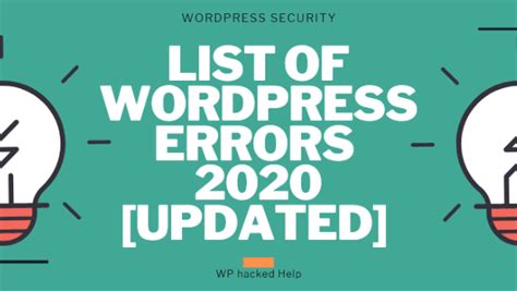 40 Most Common Wordpress Errors Issues 2022 Updated Vrogue