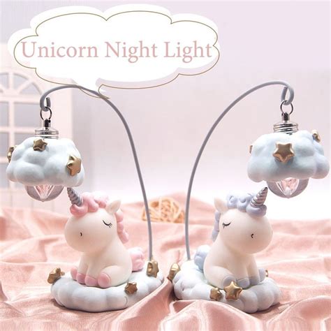 smarter shopping  living  night light unicorn lamp unicorn toys