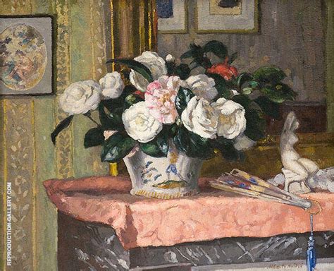 life  camelias  albert andre oil painting reproduction