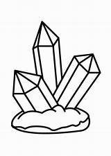 Edelsteine Kristall Diamanten sketch template