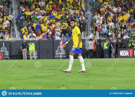 Brazilian Soccer Player Neymar Jr During International
