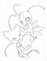 Miraculous Tikki Coloring Plagg Ladybug Kwami Designlooter Leafy 79kb Draws sketch template