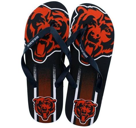 Chicago Bears Nfl Team Football Flip Flops Men Women Unisex Size Xl