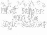 Anglo Saxons Were Religion Colouring sketch template