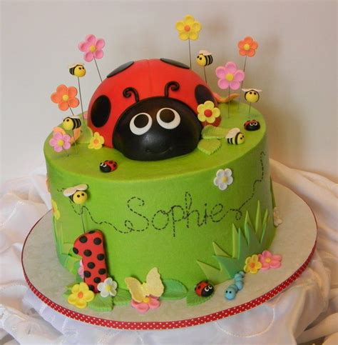 images  ladybug cakes  pinterest birthday cakes ladybird cake  love bugs