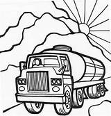Coloring Tanker Pages Truck Oil Rig Peterbilt Starts Working Morning Kids Drawing Semi Clipartmag Getcolorings Brit Darington Color Clipart Choose sketch template