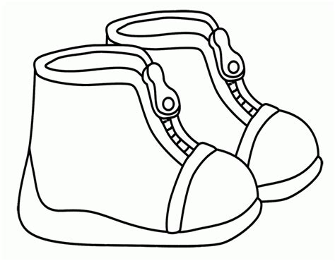 winter boots coloring page coloring home