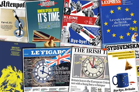 brexit sadness  relief european papers view bbc news