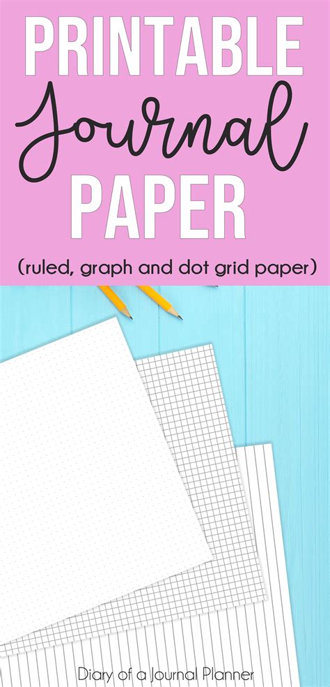 printable journal paper  dot grid graph  ruled paper