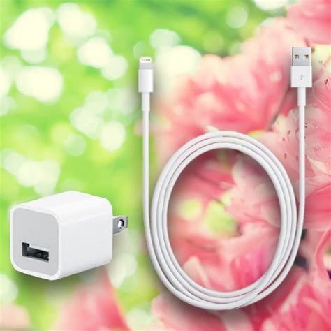 New 8 Pin Usb Sync Data Charging Cable Wall Charger For