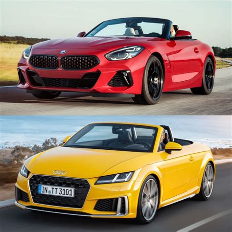 photo comparison bmw z4 m40i vs audi tt roadster