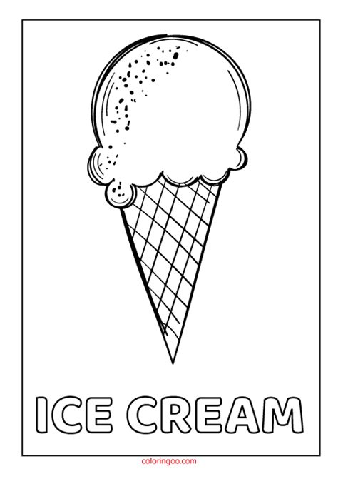 printable ice cream  coloring pages  kids