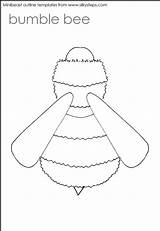 Bee Outline Bumble Clipart Coloring Popular Library Line sketch template