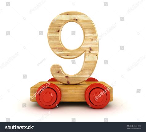 wooden train number isolated  white stock photo  shutterstock