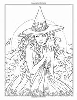 Coloring Pages Selina Halloween Fenech Fairy Witch Magic Adult Gothic Colorear Book Visit Getdrawings Johnson Para Choose Board Night Books sketch template