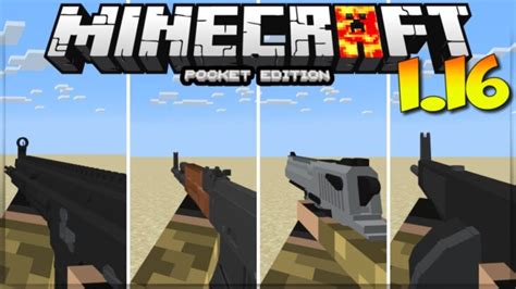 mcpe   guns mod addon review minecraft pe   guns