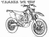 Kleurplaat Crossmotor Wr450f Motorbike Ausmalbilder Motos Wheeler Aprilia Yz250f Bezoeken sketch template