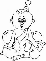 Coloring Boy Baby Pages Printable Popular sketch template