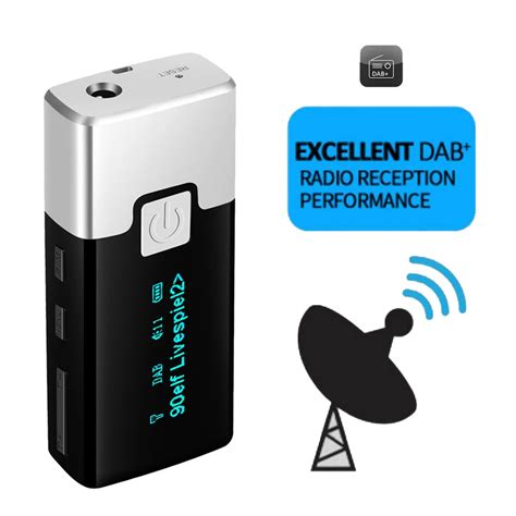fm mini portable radio dab digital radio pocket dab receiver  earphone display screen
