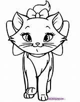 Marie Coloring Pages Aristocats Disney Walking Funstuff Disneyclips sketch template