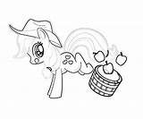 Coloring Pony Applejack Little Pages Rainbow Dash Apple Jack Birthday Getcolorings Getdrawings Comments Colorings Coloringhome sketch template