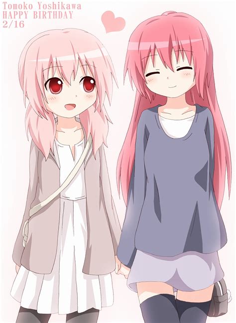 Kagerou Kers Akaza Akane Yoshikawa Tomoko Yuru Yuri 2girls