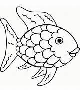 Pez Arcoiris Coloringonly Goldfish sketch template