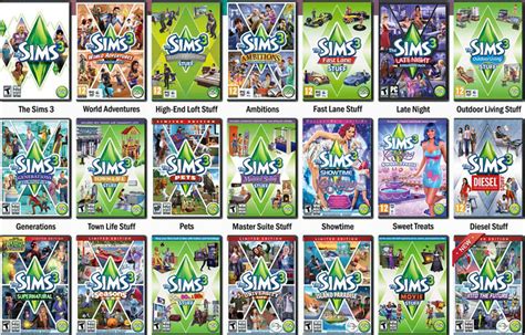 sims  expansionstuff packs sims world