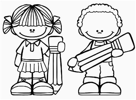 boy girl coloring page coloring pages