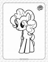 Pinkie Pie sketch template