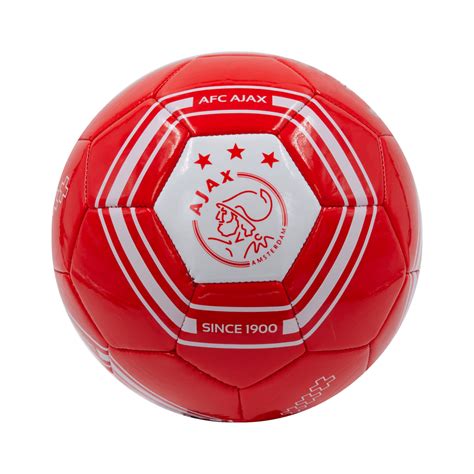 ajax bal rood en wit official ajax fanshop