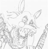 Mangle Coloring Pages Nightmare Naf Deviantart Demo Sunday Freddy Chica Sketch Angle Template Gif Favourites Popular Add sketch template