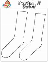 Socks Outline sketch template