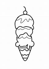 Cone Snow Coloring Template sketch template