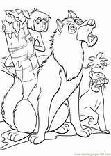 Jungle Book Coloring Mowgli Wolf Pages Bagheera Printable Father Color Cartoons Colorear Para sketch template